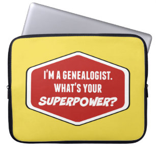 Funda Para Portátil Personalizado de superpotencia genealógica