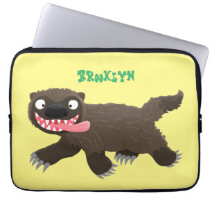 Funda Para Portátil Personalizado de un animal lobverino hambriento