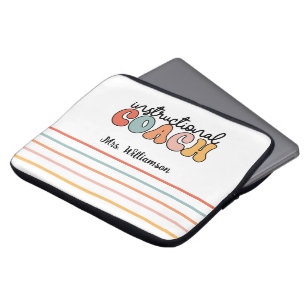 Funda Para Portátil Personalizado Entrenador de Educación Retro
