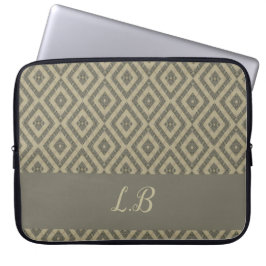 Funda Para Portátil Personalizado iniciales patrón de ladrillos de pav