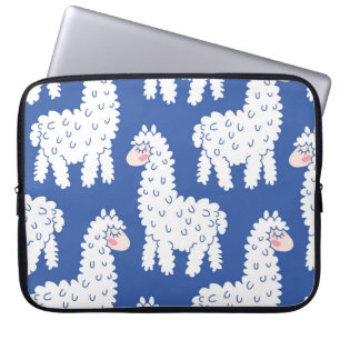 Funda Para Portátil Personalizado lama alpaca, patrón vintage