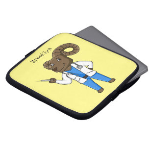 Funda Para Portátil Personalizado médica ilustracion de ovino de Bigho