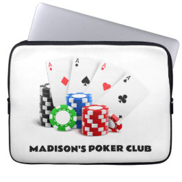 Funda Para Portátil Personalizado Mensajes de texto Poker / Casino