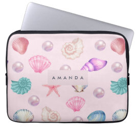Funda Para Portátil Personalizado Monograma Regalos de Pearl Ocean en