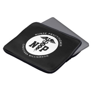 Funda Para Portátil Personalizado Nurse Practicante Graduación Caduceu