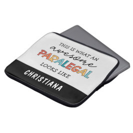 Funda Para Portátil Personalizado Paralegal Awesome Legal Assistant Fu
