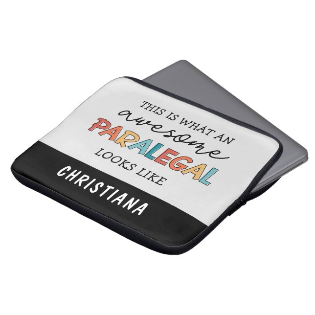 Funda Para Portátil Personalizado Paralegal Awesome Legal Assistant Fu (Superior anverso)