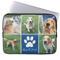 Personalizado Perro Collage de fotos Mascota azul 