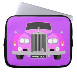 Funda Para Portátil Personalizado Pink British clásico coche limusino