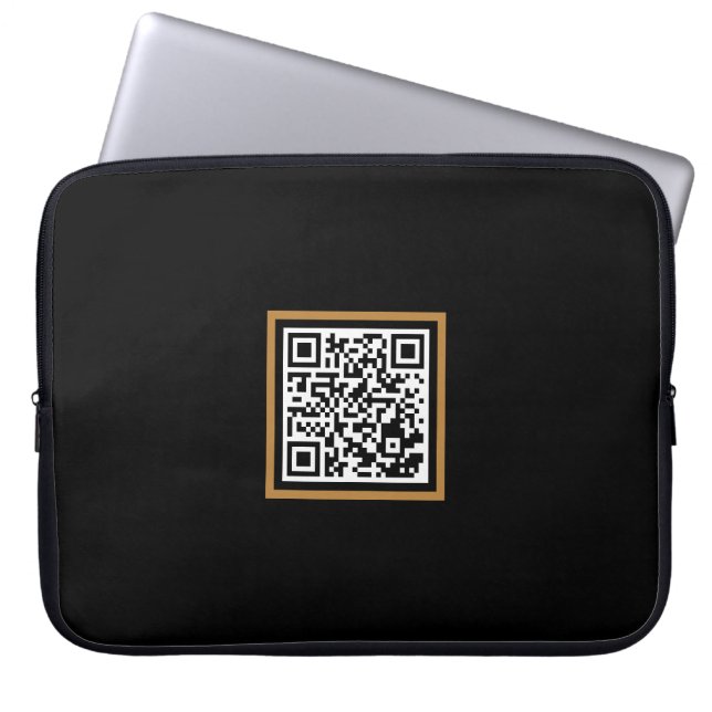 Funda Para Portátil Personalizado QR Code Laptop Sleeve para promoción (Frente)