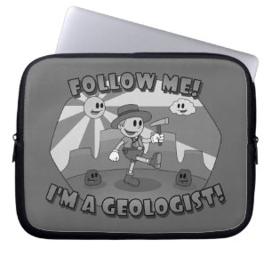 Funda Para Portátil Personalizado Retro- ¡Síganme! ¡Soy geólogo!