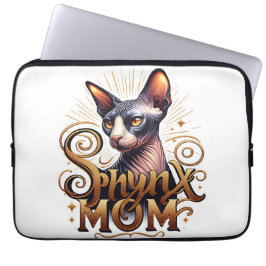 Funda Para Portátil Personalizado Sphynx Gato Madre Funda de portátil 