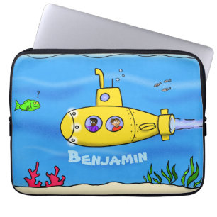 Funda Para Portátil Personalizado submarino feliz