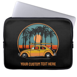 Funda Para Portátil Personalizado Texto Atardecer tropical