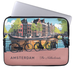 Funda Para Portátil Personalizado Textos Ámsterdam