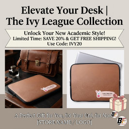 Funda Para Portátil Personalizado The Ivy League Cuero Sintético CuteB