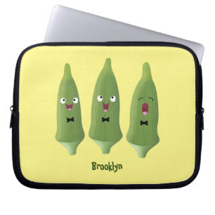 Funda Para Portátil Personalizado vegetal de okra cantante