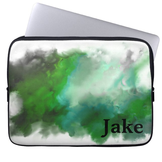 Funda Para Portátil Personalizado Verde (Frente)