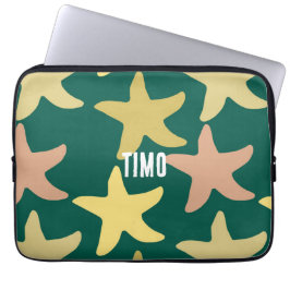 Funda Para Portátil Personalizado verde oliva Fondo estelar Moderno fr