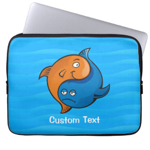 Funda Para Portátil Personalizado Yin Yang Fish