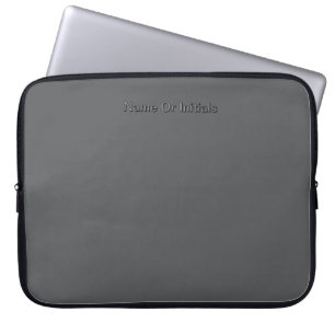 Funda Para Portátil Personalizar con nombre gris