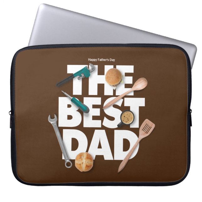 Funda Para Portátil Personalizar el feliz día del padre | El mejor pap (Frente)