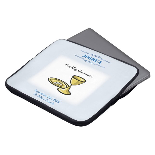 Funda Para Portátil Personalizar, primer cuerpo de comunión y sangre (Superior anverso)