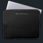 Funda Para Portátil Personalize With Name Black<br><div class="desc">Style: Neoprene Laptop Sleeve 15 inch Protect your laptop with a custom laptop sleeve. Made with 100% neoprene, these lightweight and water resistant sleeves look great with your photos, text, or designs. Great for travel or just day-to-day use, custom laptop sleeves come in three sizes to fit your device and...</div>