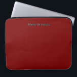 Funda Para Portátil Personalize With Name Dk Red<br><div class="desc">Style: Neoprene Laptop Sleeve 15 inch Protect your laptop with a custom laptop sleeve. Made with 100% neoprene, these lightweight and water resistant sleeves look great with your photos, text, or designs. Great for travel or just day-to-day use, custom laptop sleeves come in three sizes to fit your device and...</div>