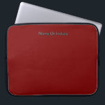 Funda Para Portátil Personalize With Name Dk Red<br><div class="desc">Style: Neoprene Laptop Sleeve 15 inch Protect your laptop with a custom laptop sleeve. Made with 100% neoprene, these lightweight and water resistant sleeves look great with your photos, text, or designs. Great for travel or just day-to-day use, custom laptop sleeves come in three sizes to fit your device and...</div>