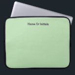 Funda Para Portátil Personalize With Name Initials Mint Green<br><div class="desc">Style: Neoprene Laptop Sleeve 15 inch Protect your laptop with a custom laptop sleeve. Made with 100% neoprene, these lightweight and water resistant sleeves look great with your photos, text, or designs. Great for travel or just day-to-day use, custom laptop sleeves come in three sizes to fit your device and...</div>