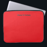 Funda Para Portátil Personalize With Name Initials Red<br><div class="desc">Style: Neoprene Laptop Sleeve 15 inch Protect your laptop with a custom laptop sleeve. Made with 100% neoprene, these lightweight and water resistant sleeves look great with your photos, text, or designs. Great for travel or just day-to-day use, custom laptop sleeves come in three sizes to fit your device and...</div>