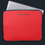 Funda Para Portátil Personalize With Name Initials Red<br><div class="desc">Style: Neoprene Laptop Sleeve 15 inch Protect your laptop with a custom laptop sleeve. Made with 100% neoprene, these lightweight and water resistant sleeves look great with your photos, text, or designs. Great for travel or just day-to-day use, custom laptop sleeves come in three sizes to fit your device and...</div>