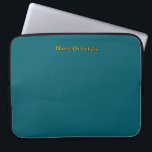 Funda Para Portátil Personalize With Name Initials Teal<br><div class="desc">Style: Neoprene Laptop Sleeve 15 inch Protect your laptop with a custom laptop sleeve. Made with 100% neoprene, these lightweight and water resistant sleeves look great with your photos, text, or designs. Great for travel or just day-to-day use, custom laptop sleeves come in three sizes to fit your device and...</div>