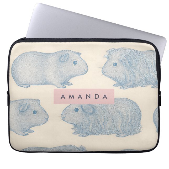 Funda Para Portátil Personalized Aesthetically Guinea Pigs Pattern (Frente)