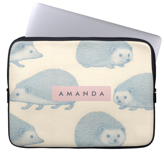 Funda Para Portátil Personalized Charming Hedgehog Pattern (Frente)