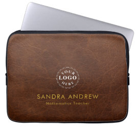 Funda Para Portátil Personalized Detail Brown Texture Laptop Sleeve