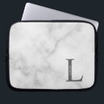 Funda Para Portátil Personalized Monogram and Name Laptop Sleeve<br><div class="desc">Personalized Monogram and Name Gifts
featuring personalized monogram and name in classic serif font style.</div>