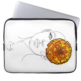 Funda Para Portátil Personalized October Birth Flower Portrait