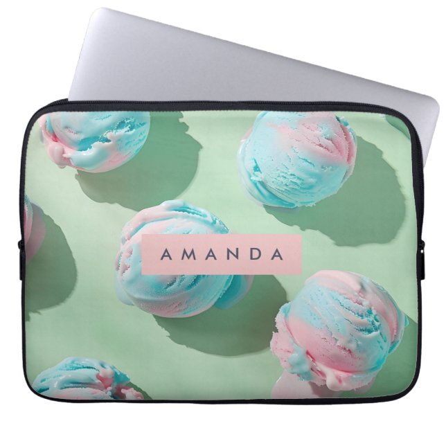 Funda Para Portátil Personalized Pastel Cotton Candy Dream Aesthetic (Frente)