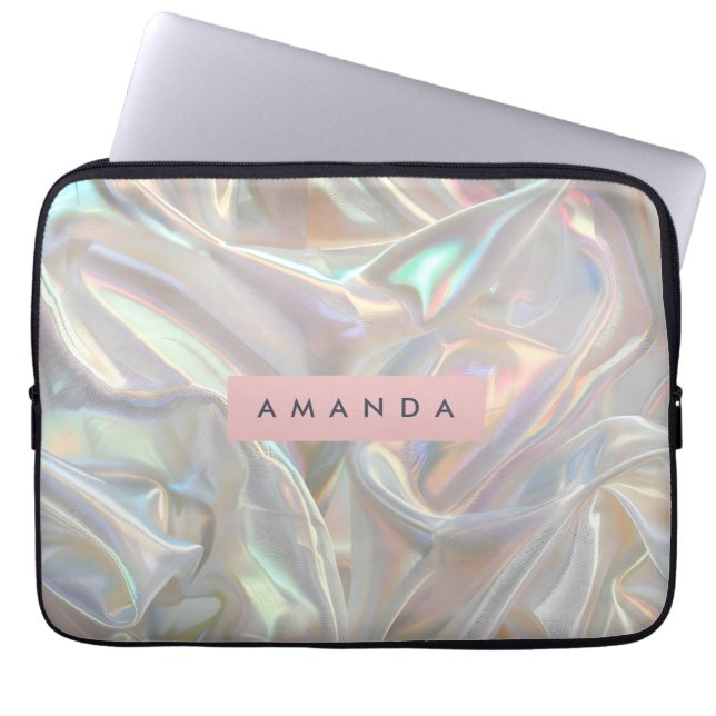 Funda Para Portátil Personalized Soft Iridescent Pearl Shimmer (Frente)