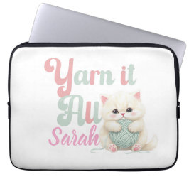 Funda para portátil Personalized Yarn it All