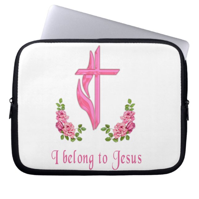 Funda Para Portátil Pertenezco a los regalos de Jesús (Frente)