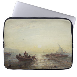 Funda Para Portátil Pesca al amanecer frente a la costa cerca de Marse