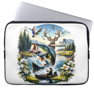 Funda Para Portátil Pesca, Caza de Ciervos y Patos