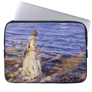 Funda Para Portátil Pesca chica (por John Singer Sargent)