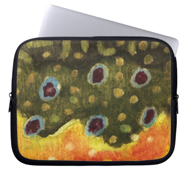 Funda Para Portátil Pesca de trucha (Frente)