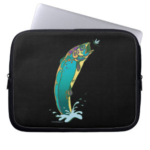 Funda Para Portátil Pesca de trucha psicodélica