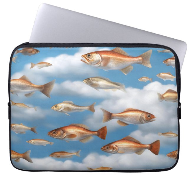 Funda Para Portátil Pescado de lluvia (Frente)