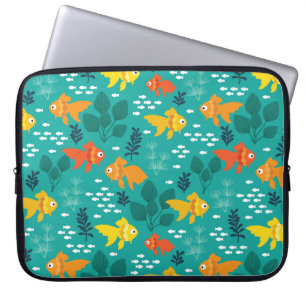 Funda Para Portátil Pescado de oro en acuario